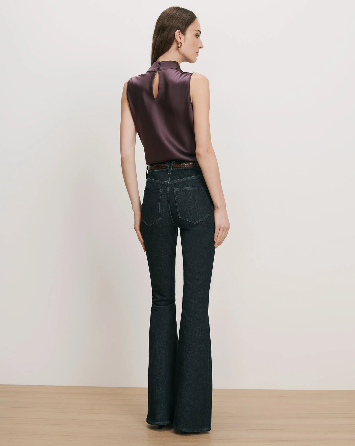 Veronica Beard Tam Top in Dark Eggplant