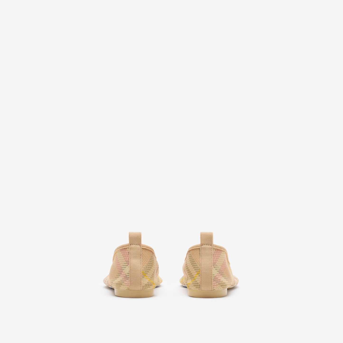 Burberry Check Knit Baby Ballerinas in Teacup