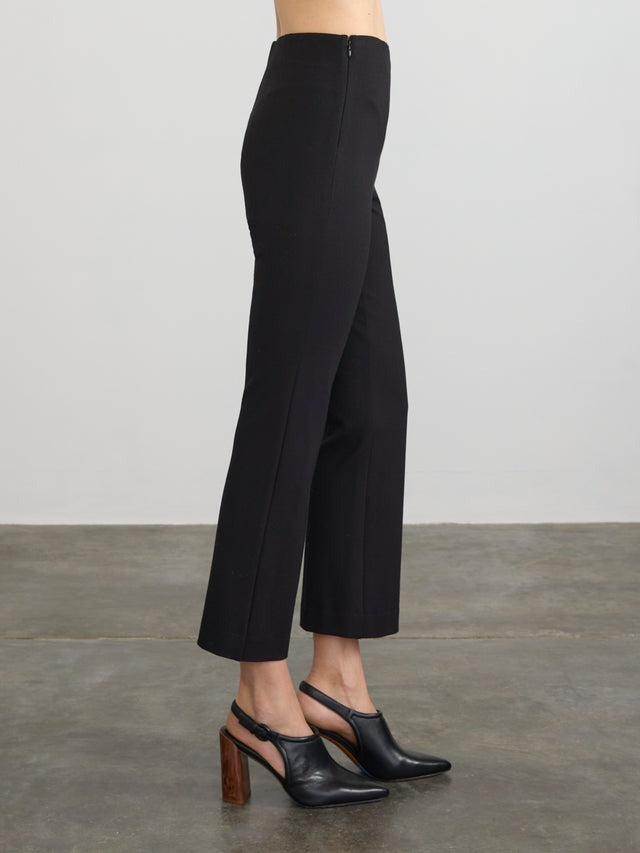 Margaret O'Leary Cropped Flared Pants in Black