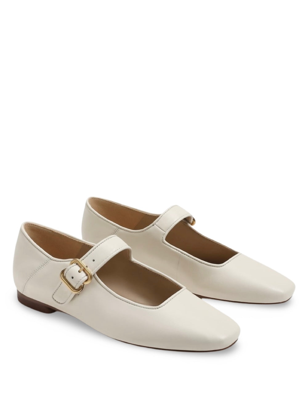 Sam Edelman Michaela Mary Jane Flats in Modern Ivory