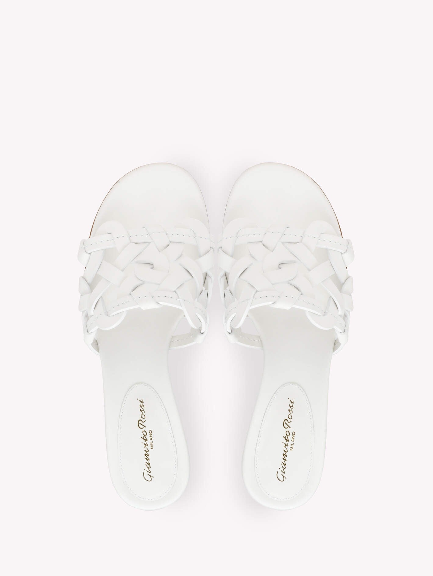 Gianvito Rossi Amalfi 45 Calf in White Bian