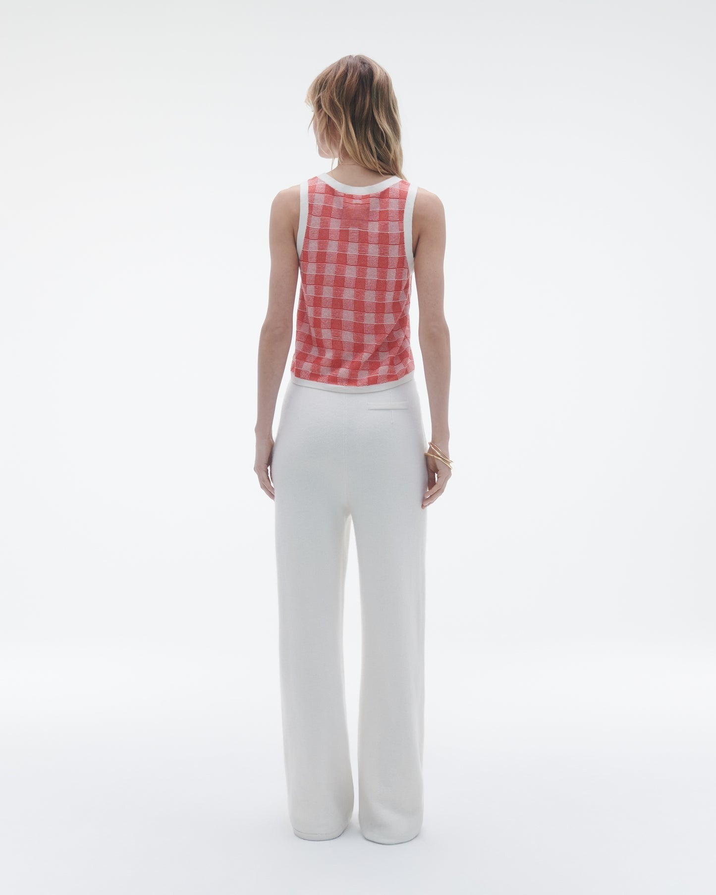 Guest in Residence Gingham Tank in Cherry Combo