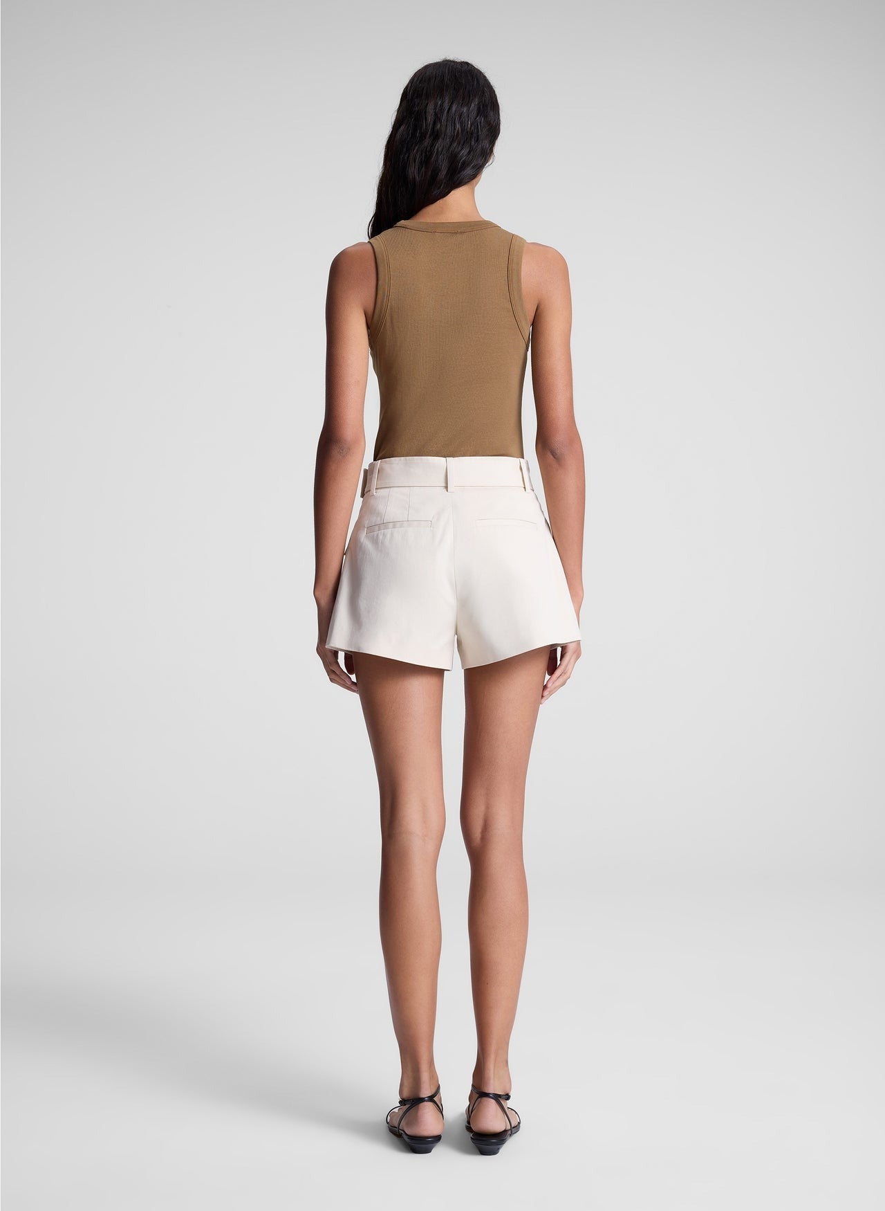 A.L.C. Oakland Short in Light Limestone