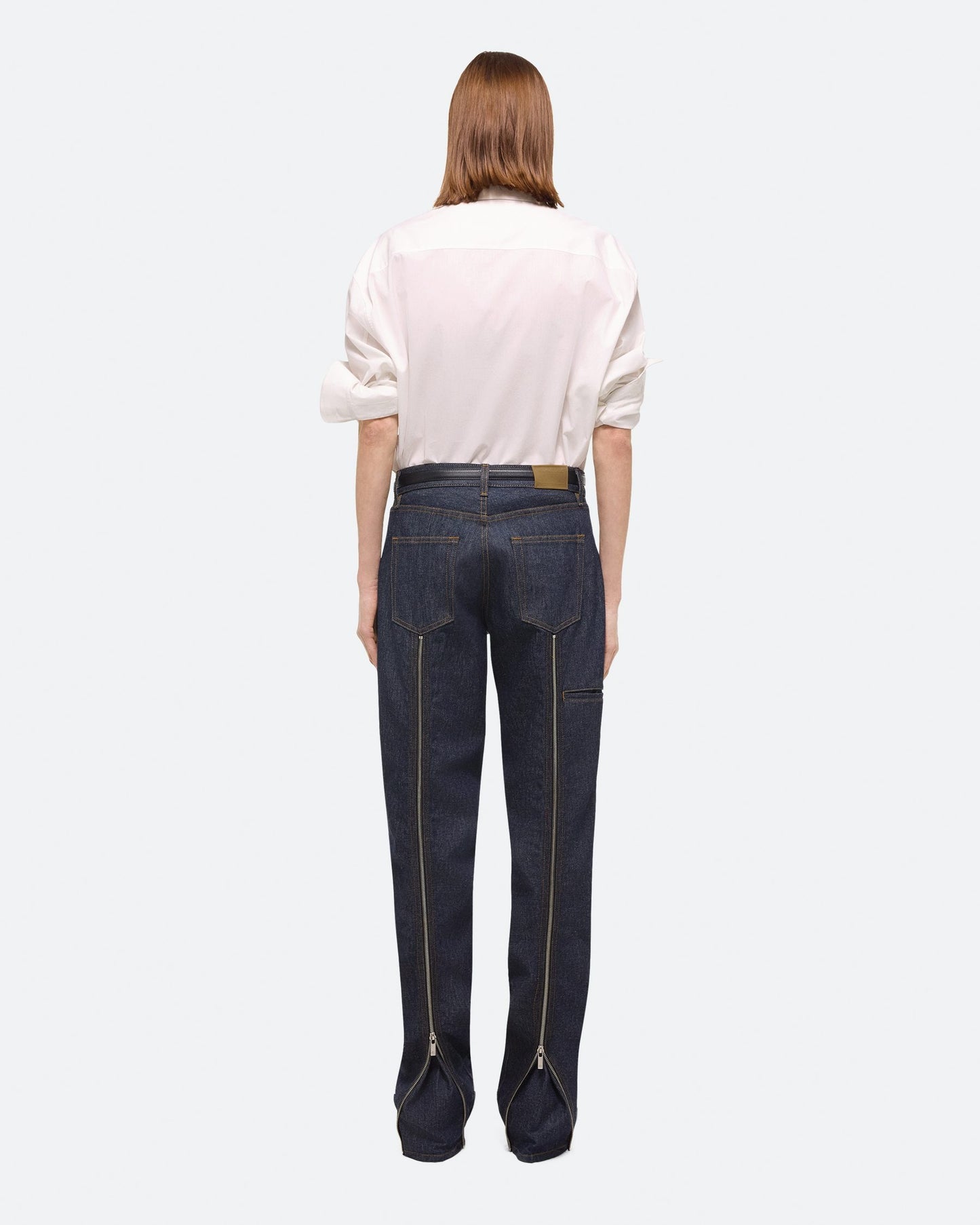 Helmut Lang Zip Carpenter Brooklyn1 in Raw Indigo DNW