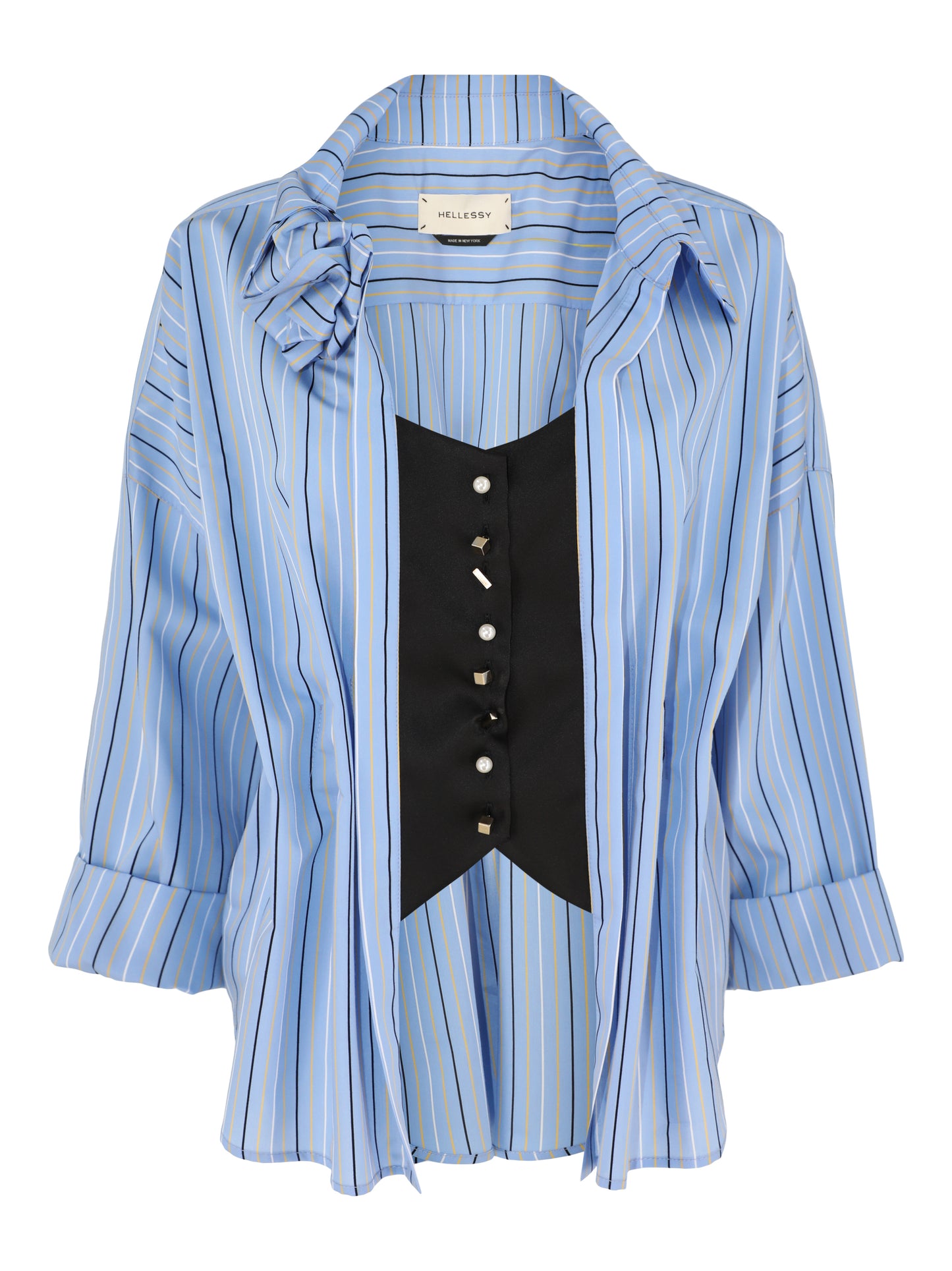 Hellessy Ashby Shirt in Blue Multi/Black