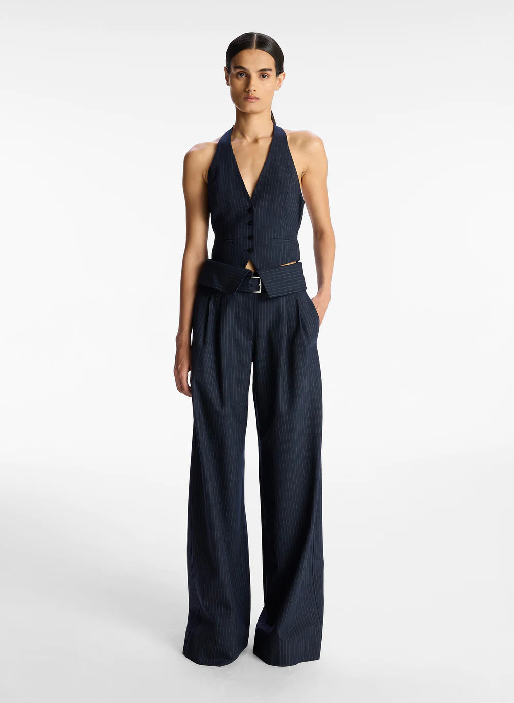 A.L.C. Emma Pant in Navy