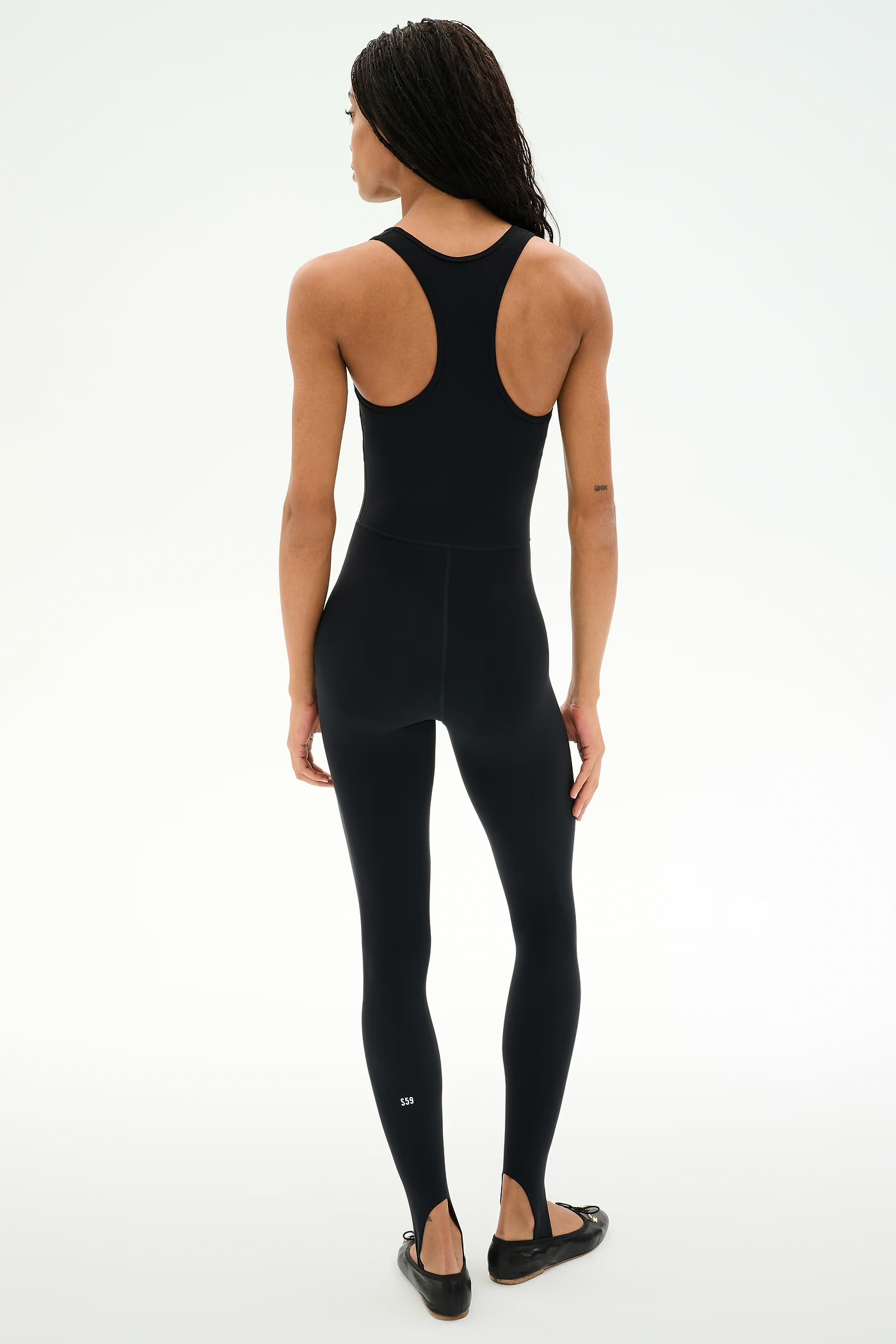 Splits59 Darci Airweight Stirrup Jumpsuit in Black