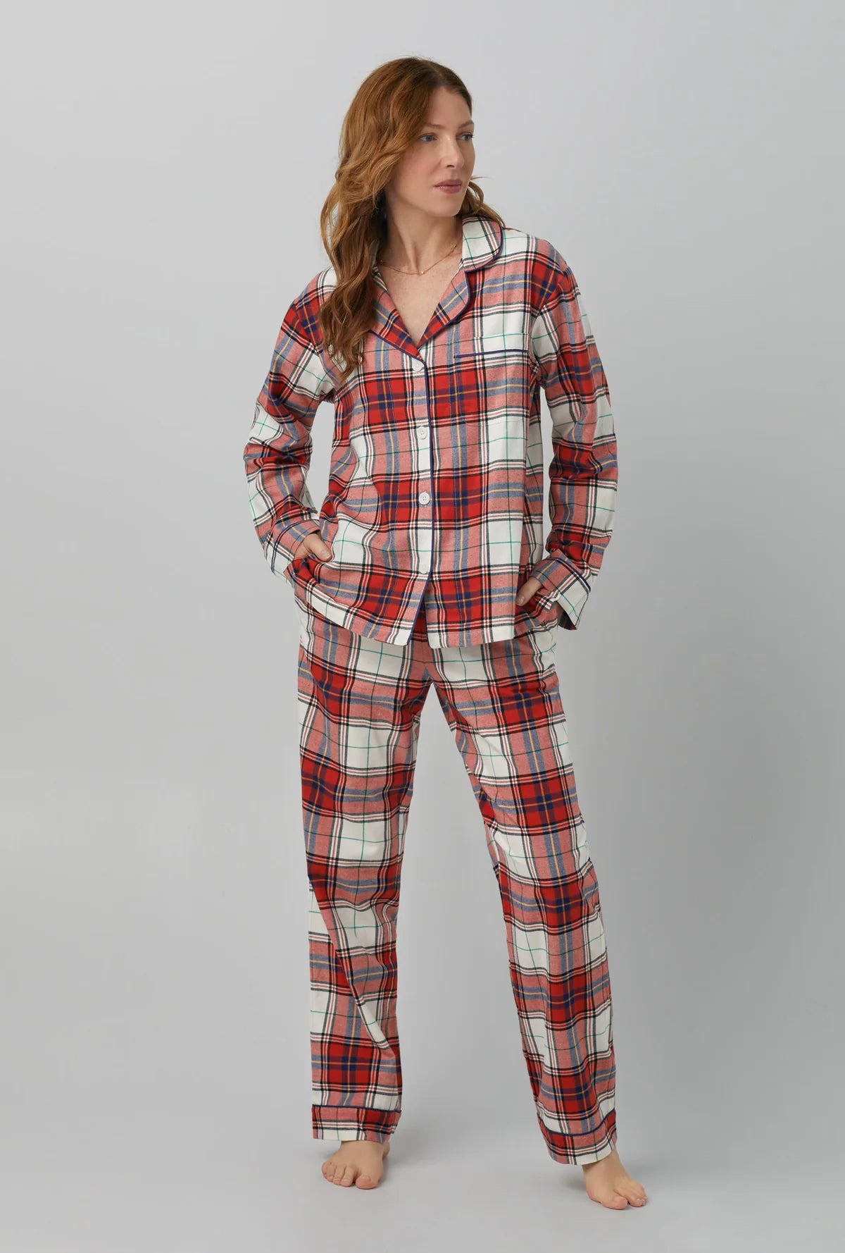 BedHead PJs Red Festive Tartan Pajama Set