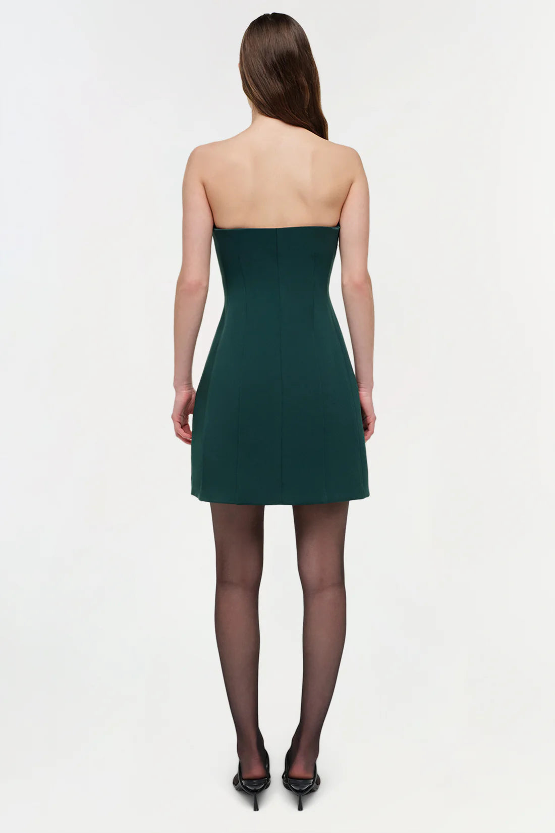Simkhai Devin Bustier Mini Dress in Emerald