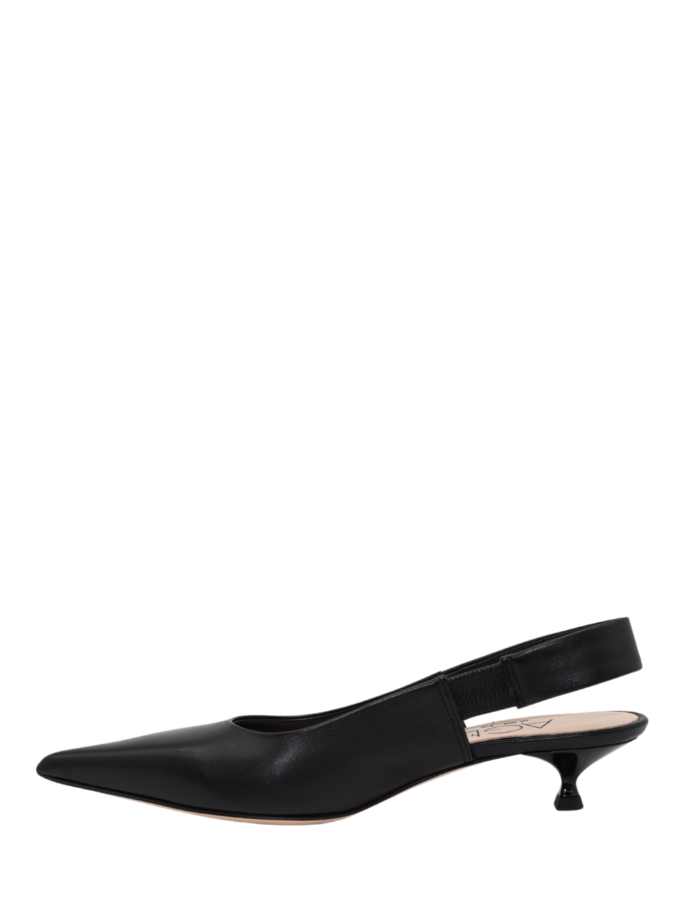 AGL Lenor Slingback Kitten Heel in Nero