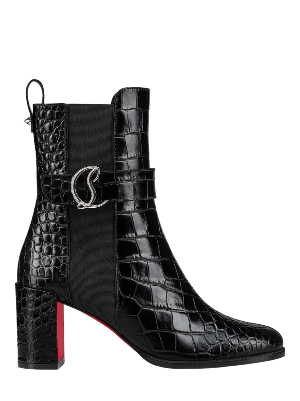 Christian Louboutin Chelsea Booty 70 Calf in Black | In