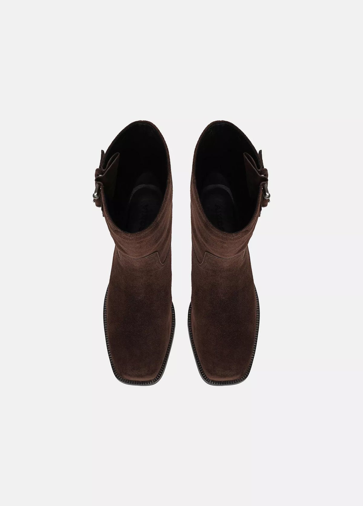Vince London Suede Moto Boot in Cacoa Brown