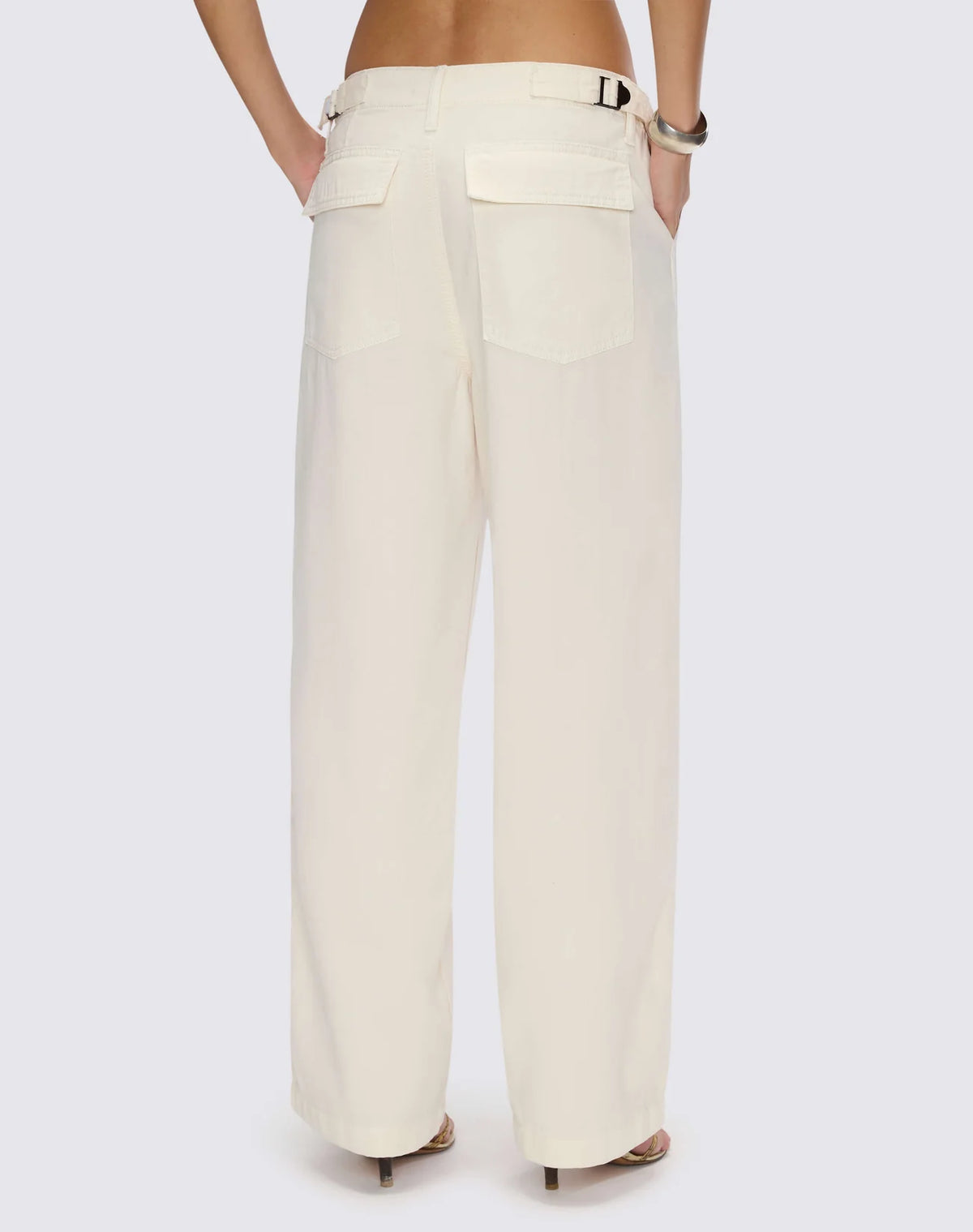 Re/Done Trooper Pant in Crema