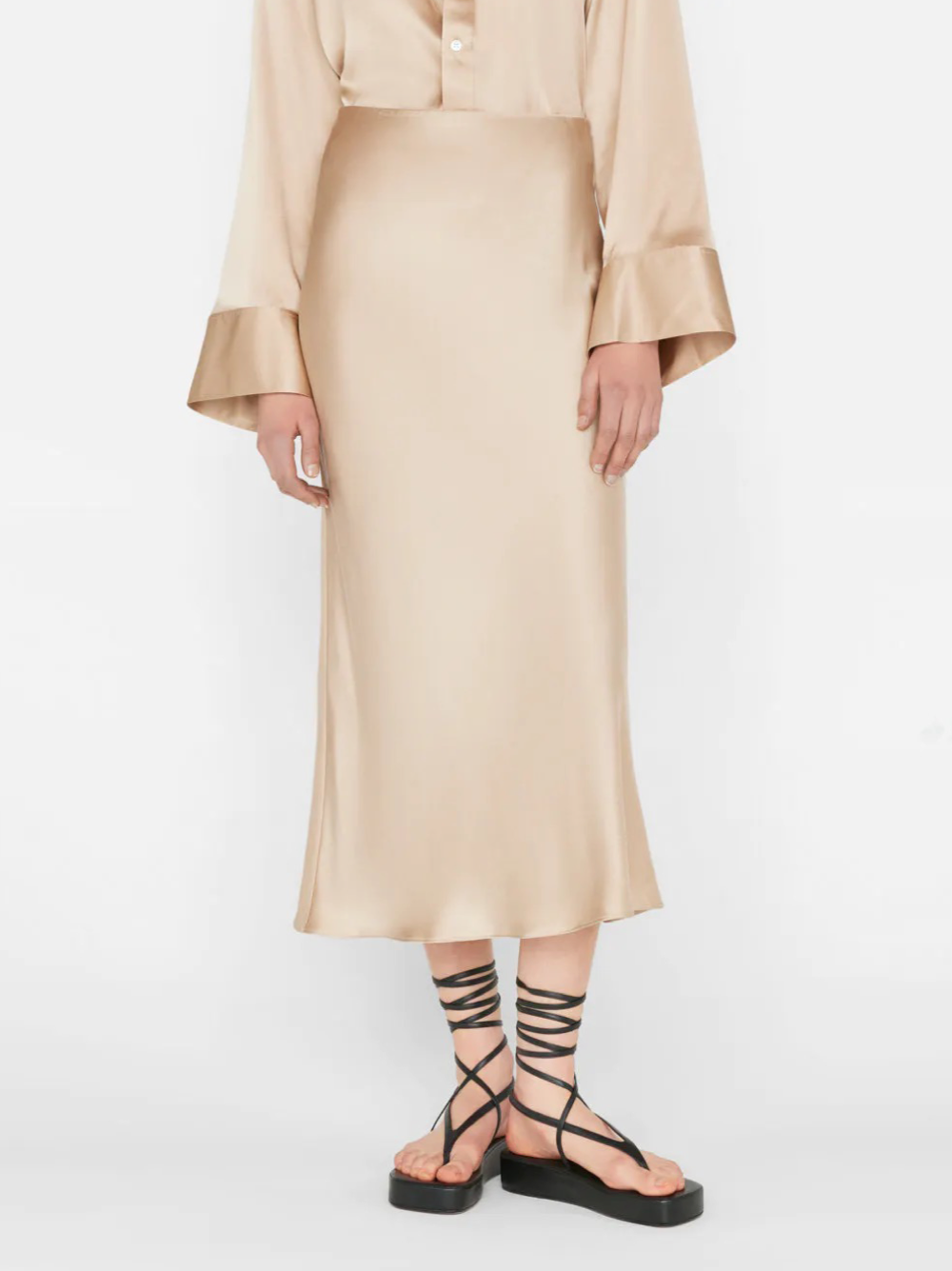 Frame Bias Midi Skirt