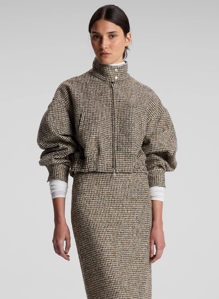 A.L.C. Harrison Jacket in Cream/Brown