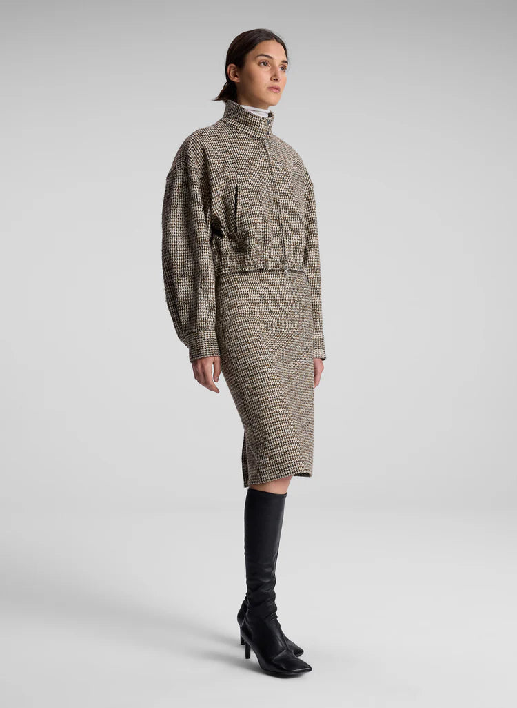 A.L.C. Harrison Jacket in Cream/Brown