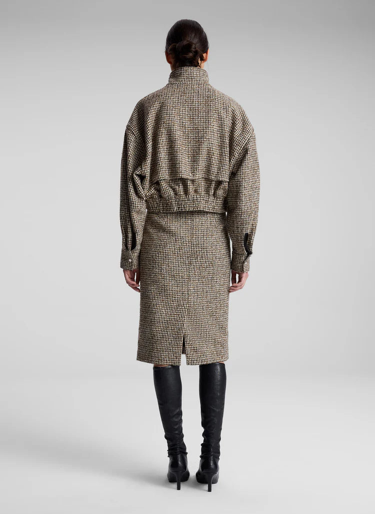 A.L.C. Harrison Jacket in Cream/Brown