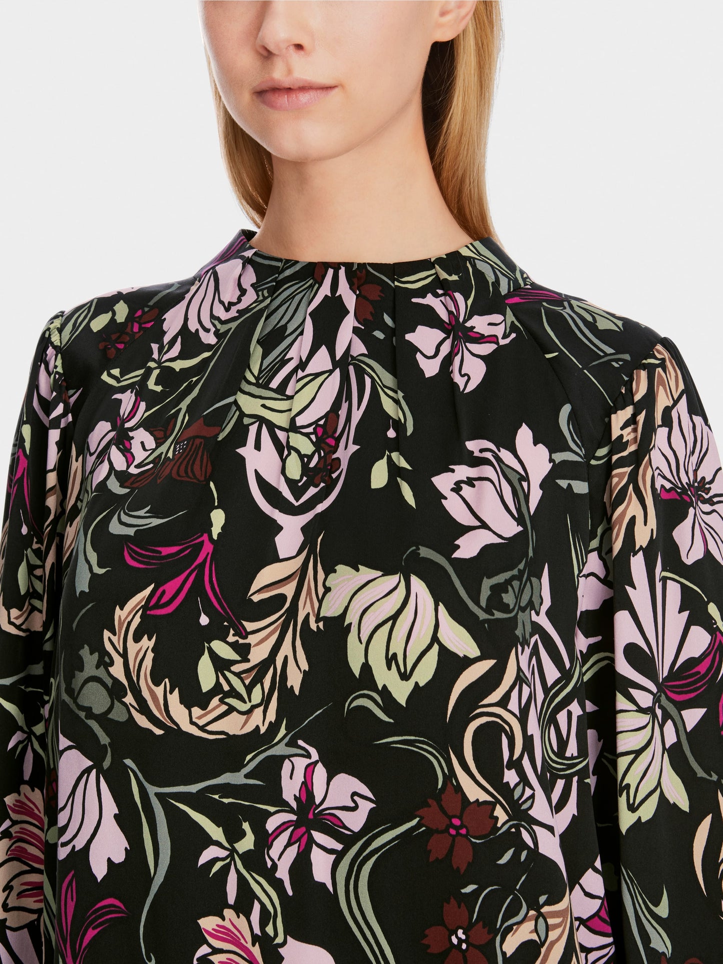 Marc Cain Floral Silk Blouse
