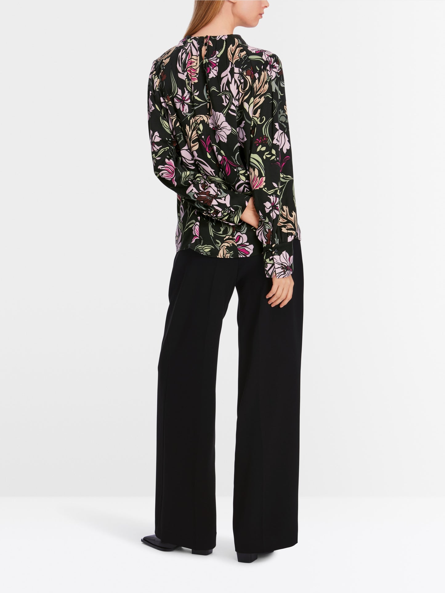 Marc Cain Floral Silk Blouse