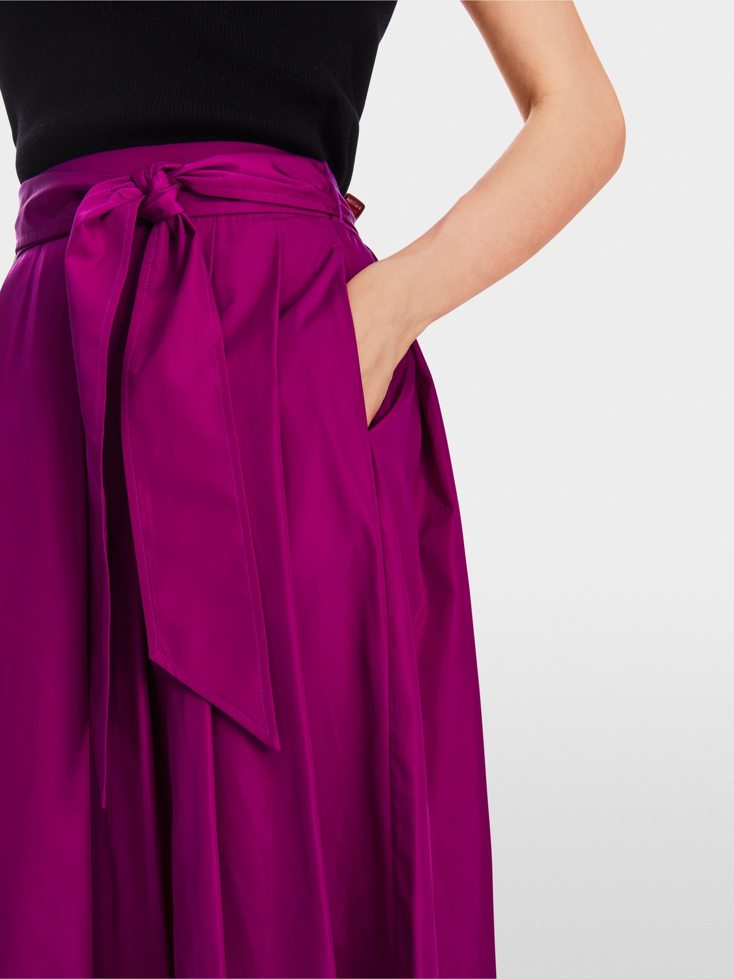 Marc Cain Rethink Together Wide Skirt in Alpine Rose