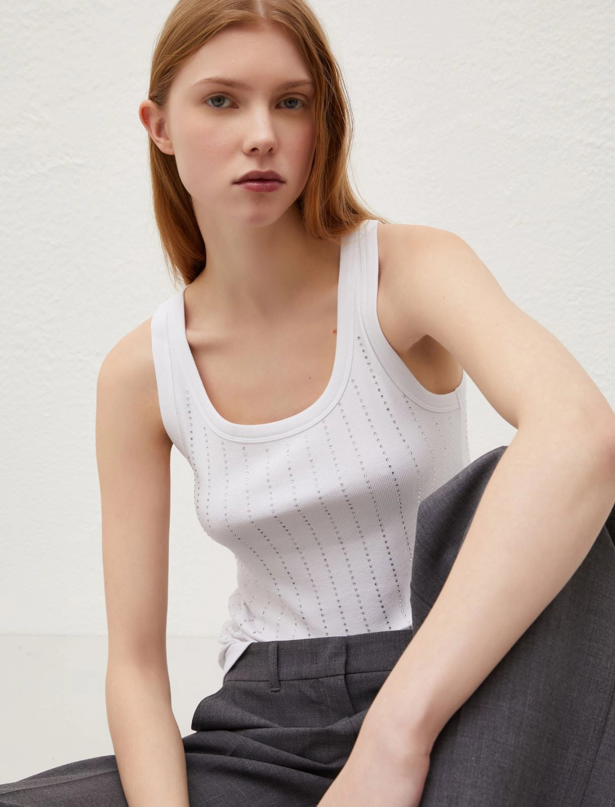 Marella Sonni Tank in Optical White