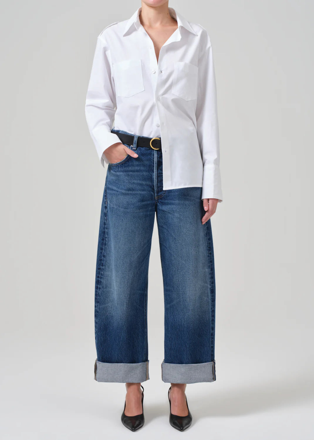 Citizens of Humanity Ayla Baggy Jeans in Claremont (Md Indigo)