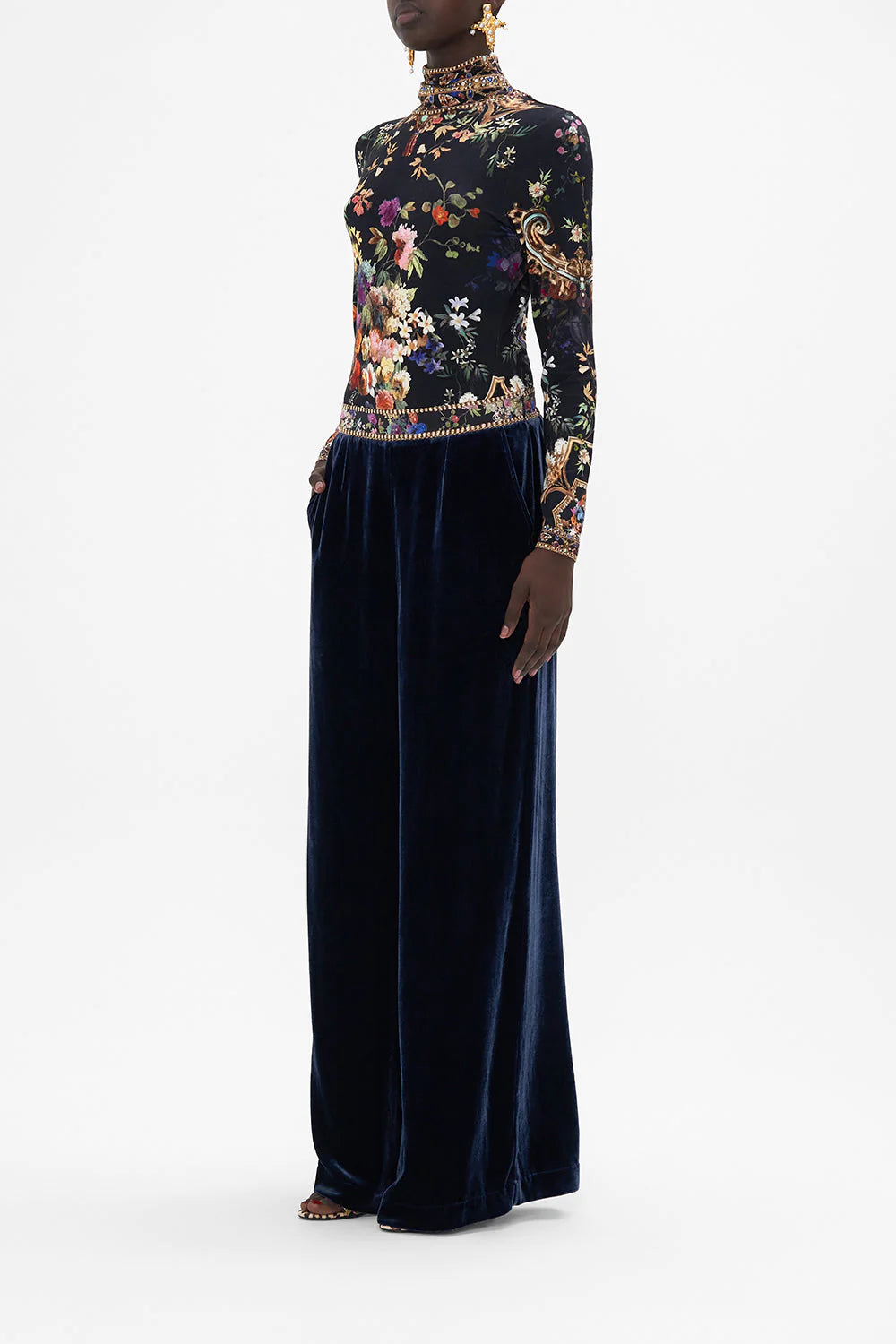 Camilla Straight Leg Relaxed Trouser in Play Your Cards Right