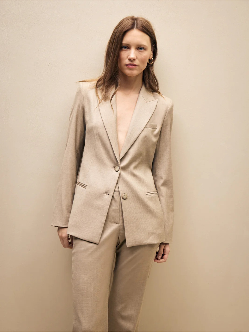 TWP Husband Blazer in Stone