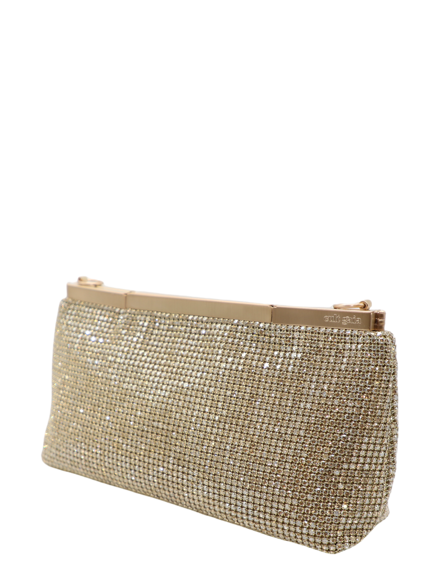Cult Gaia Felice Clutch in Sand Dollar