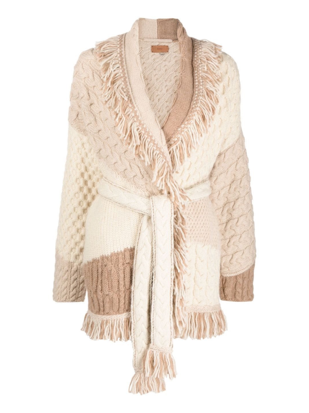 Alanui The Talking Glacier Cardi in Hazel Chalk