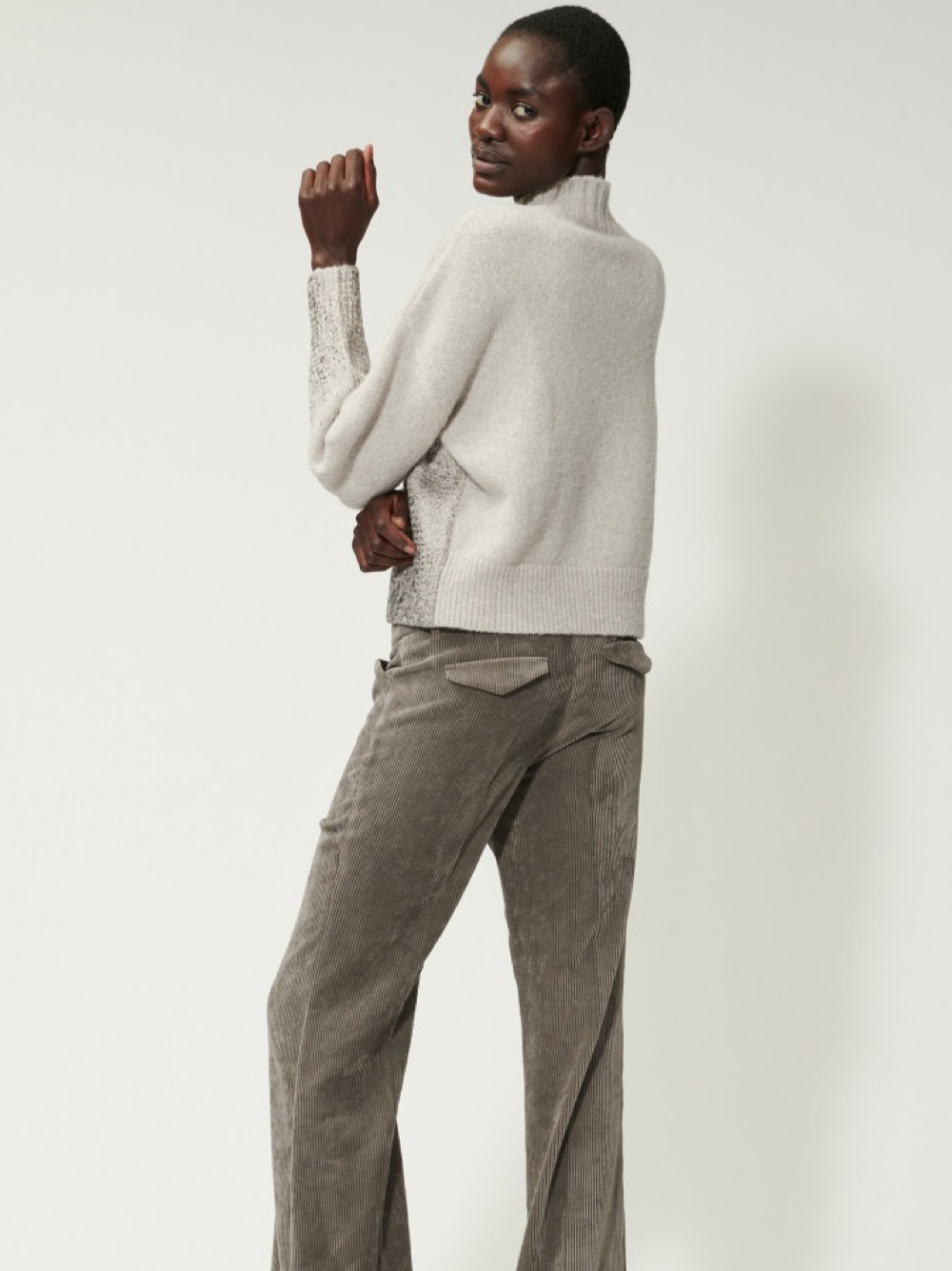 Luisa Cerano Pullover With Metallic Print Sweater