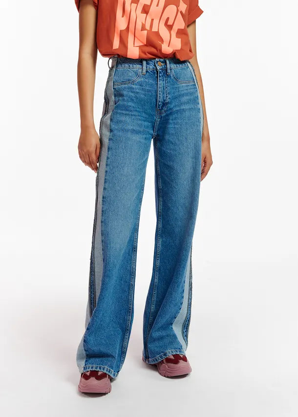Essentiel Antwerp Excessive Patchwork Jeans in Frozen Lips