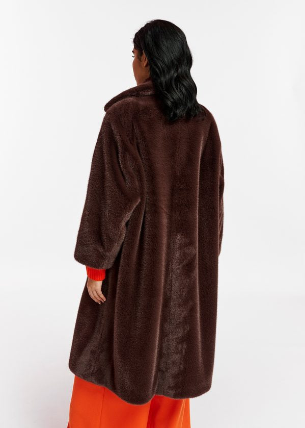 Essentiel Antwerp Edict Oversized Faux Fur Coat
