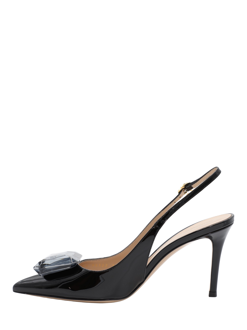 Gianvito Rossi Vernero Jaipur Black Slingback Heels