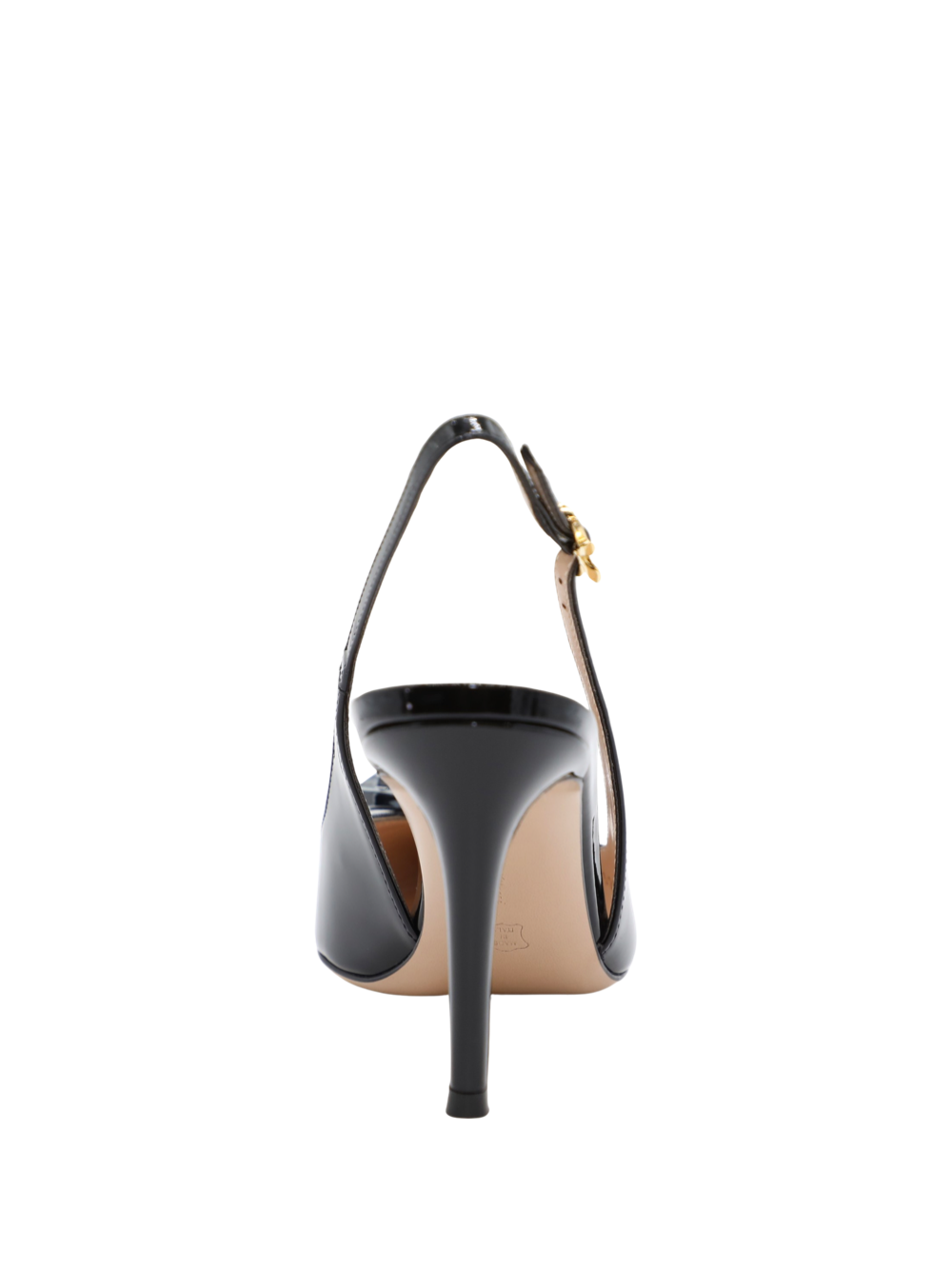 Gianvito Rossi Vernero Jaipur Black Slingback Heels