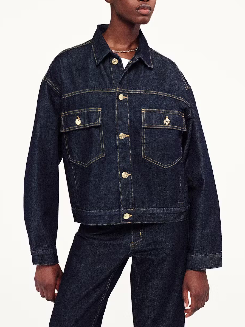Frame The Boxy Jacket in Rinse