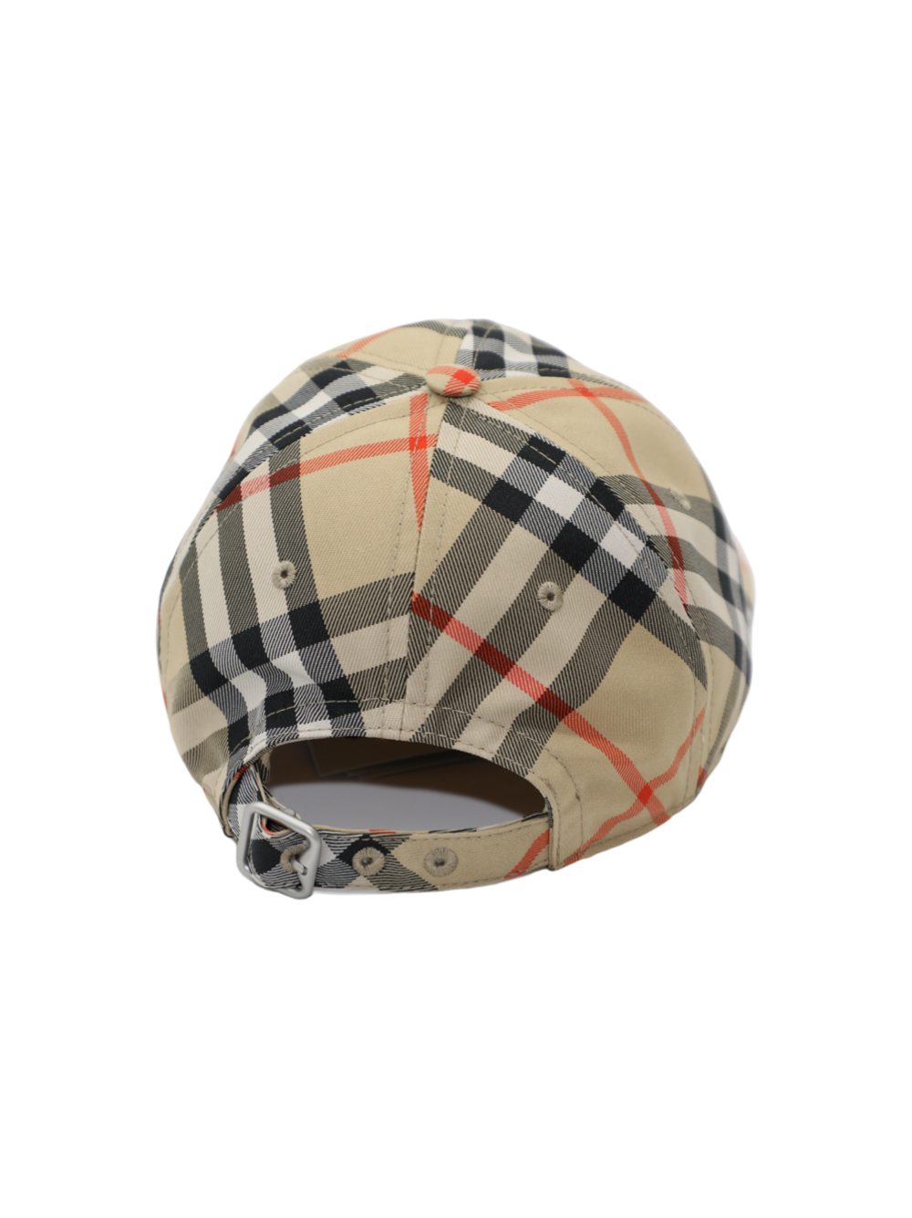 Burberry Check Baseball Cap in Sand
