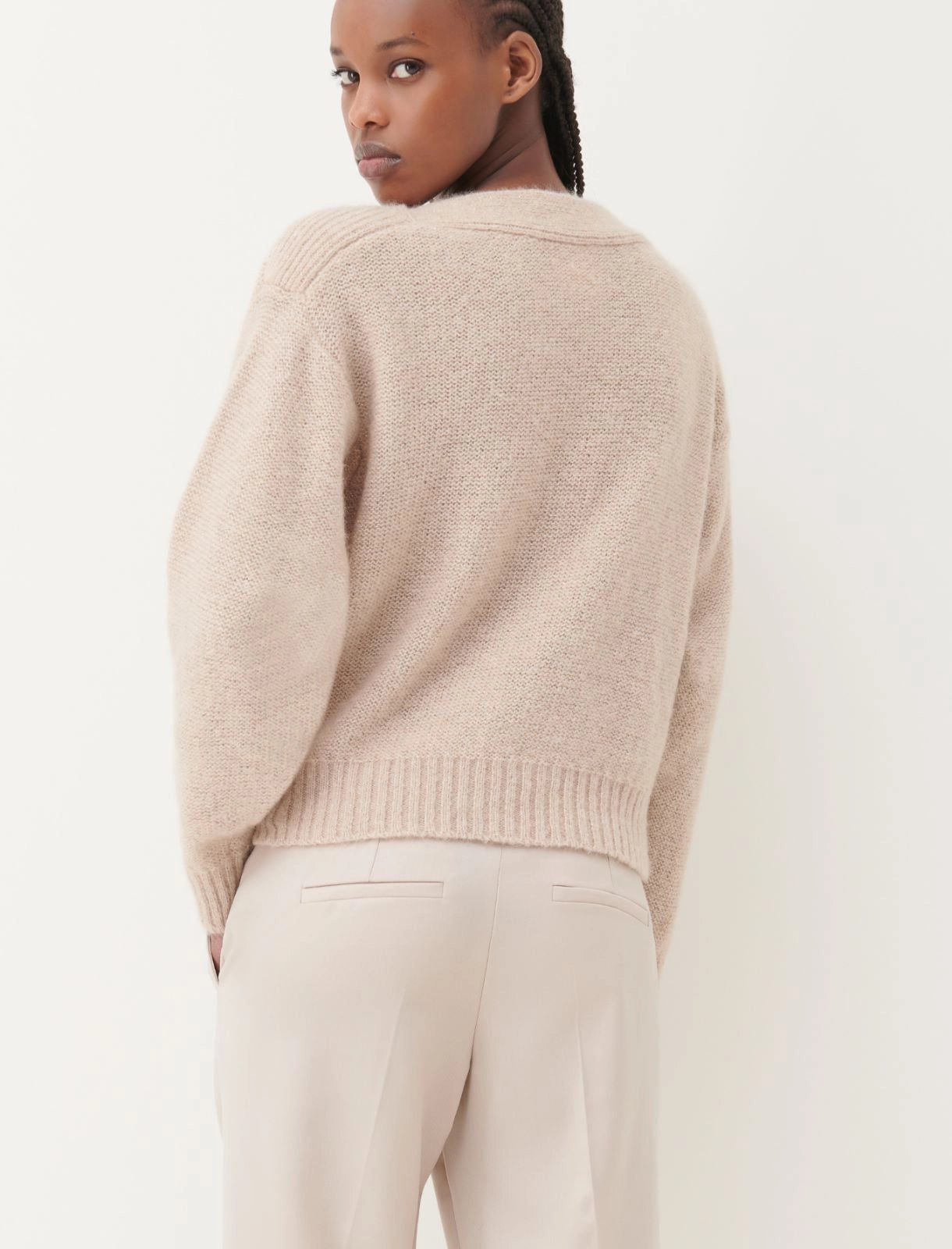 Marella Uragano Alpaca Sweater in Natural