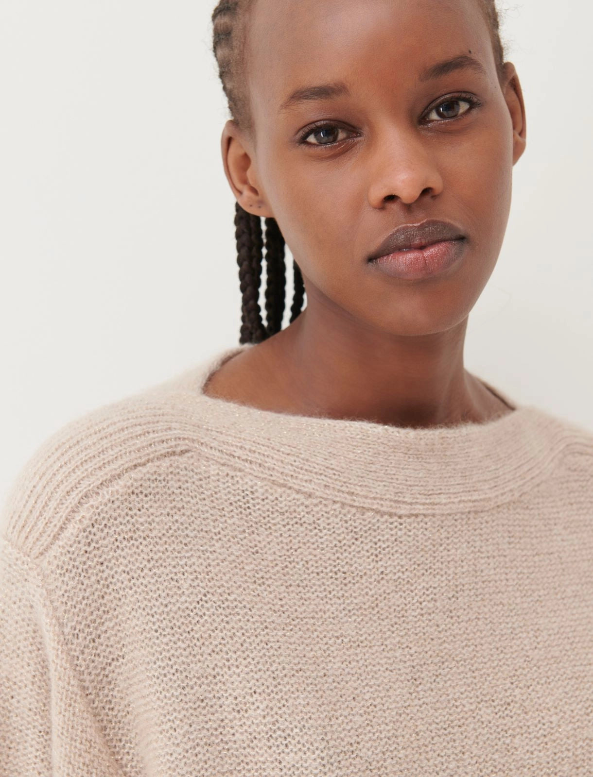 Marella Uragano Alpaca Sweater in Natural