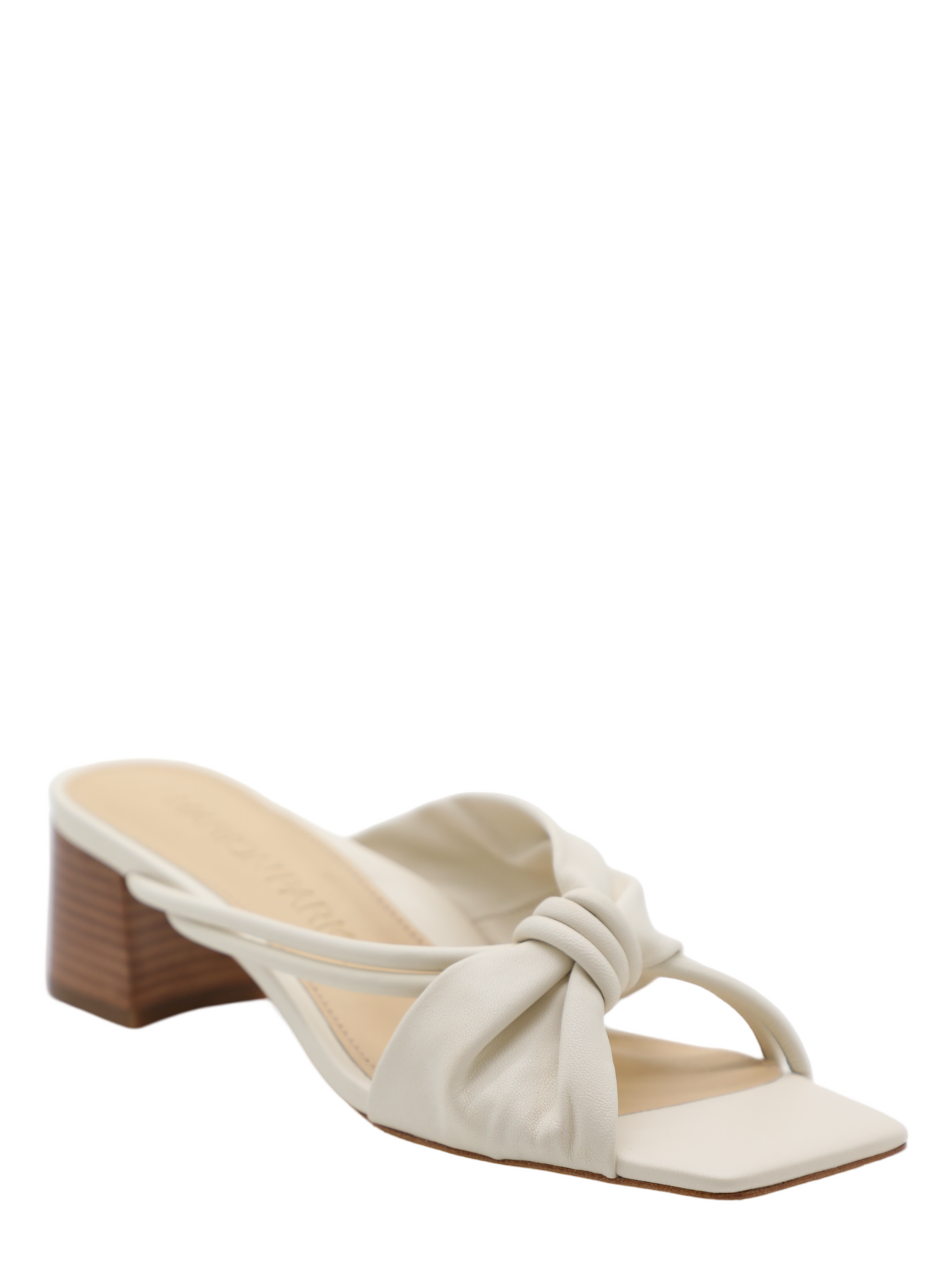 Marion Parke Laney 45 Block Heel in Light Cream