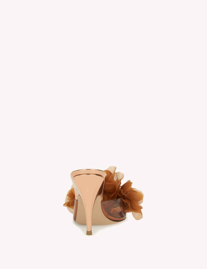 Gianvito Rossi Igea Mule Heel in Rose Gold