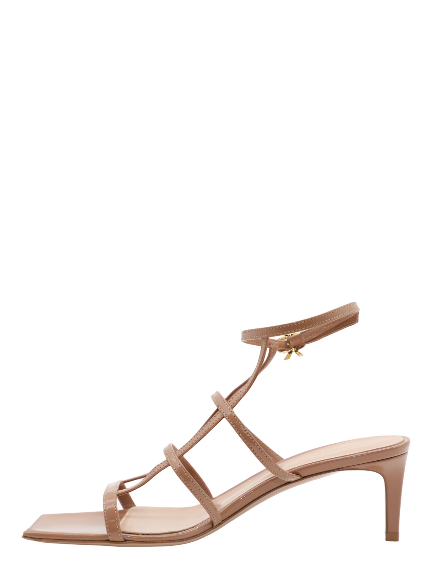 Gianvito Rossi Mondry 55 Cage Heel in Praline