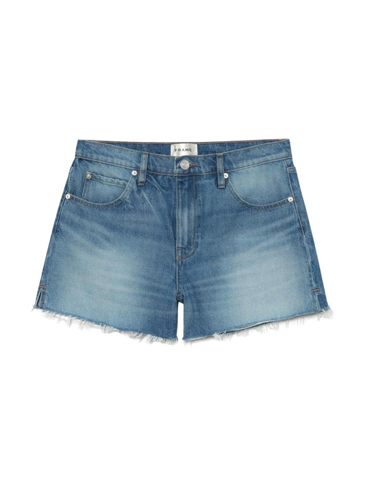 Frame The Vintage Relaxed Short Raw Fray in Libra