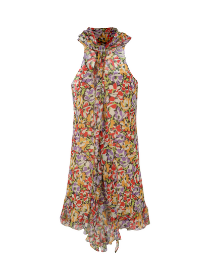 Stella McCartney Ultra Floral Print Ruffled Dress in Multi 8545
