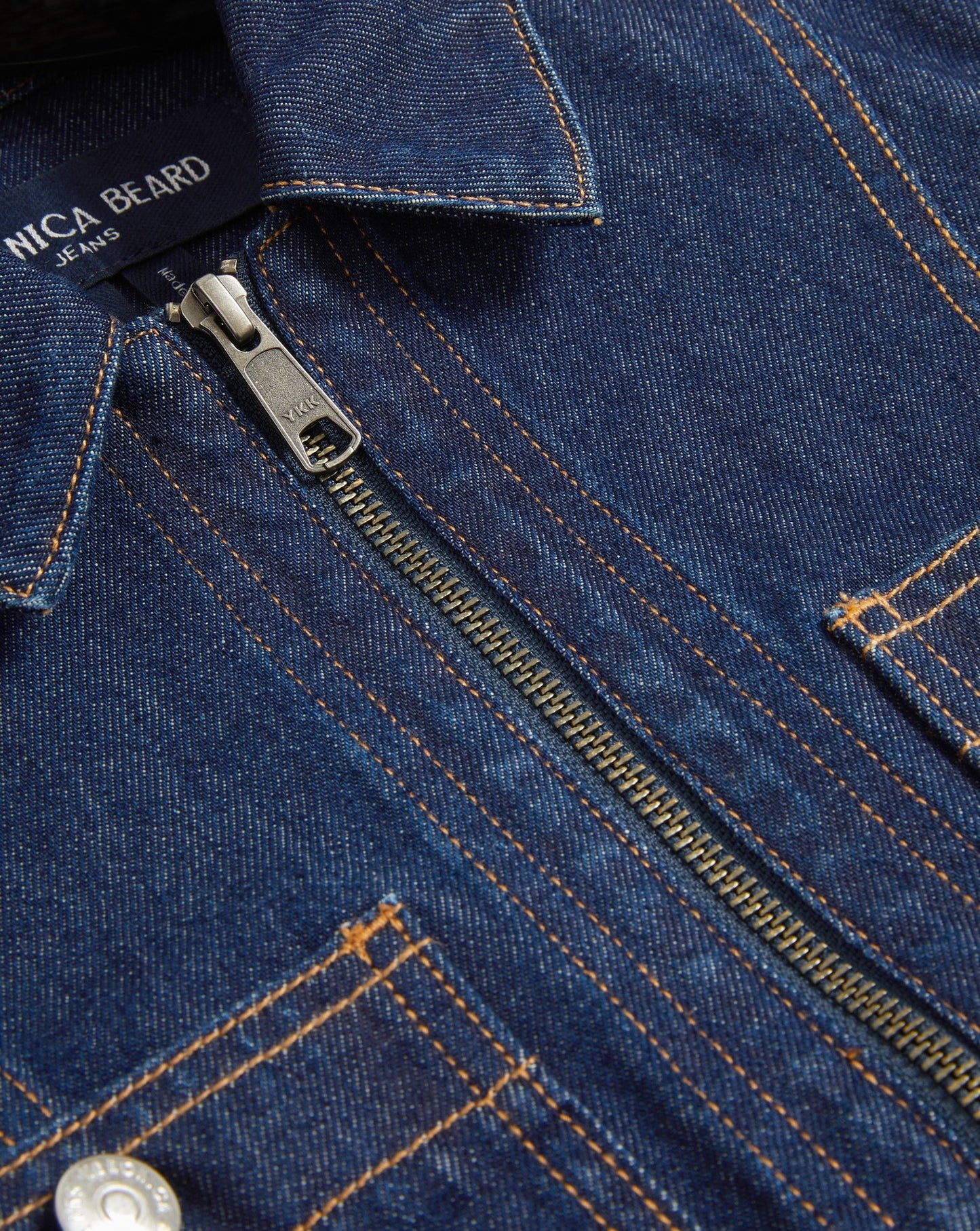 Veronica Beard Patty Fitted Long Sleeve Jacket in Indigo Rinse