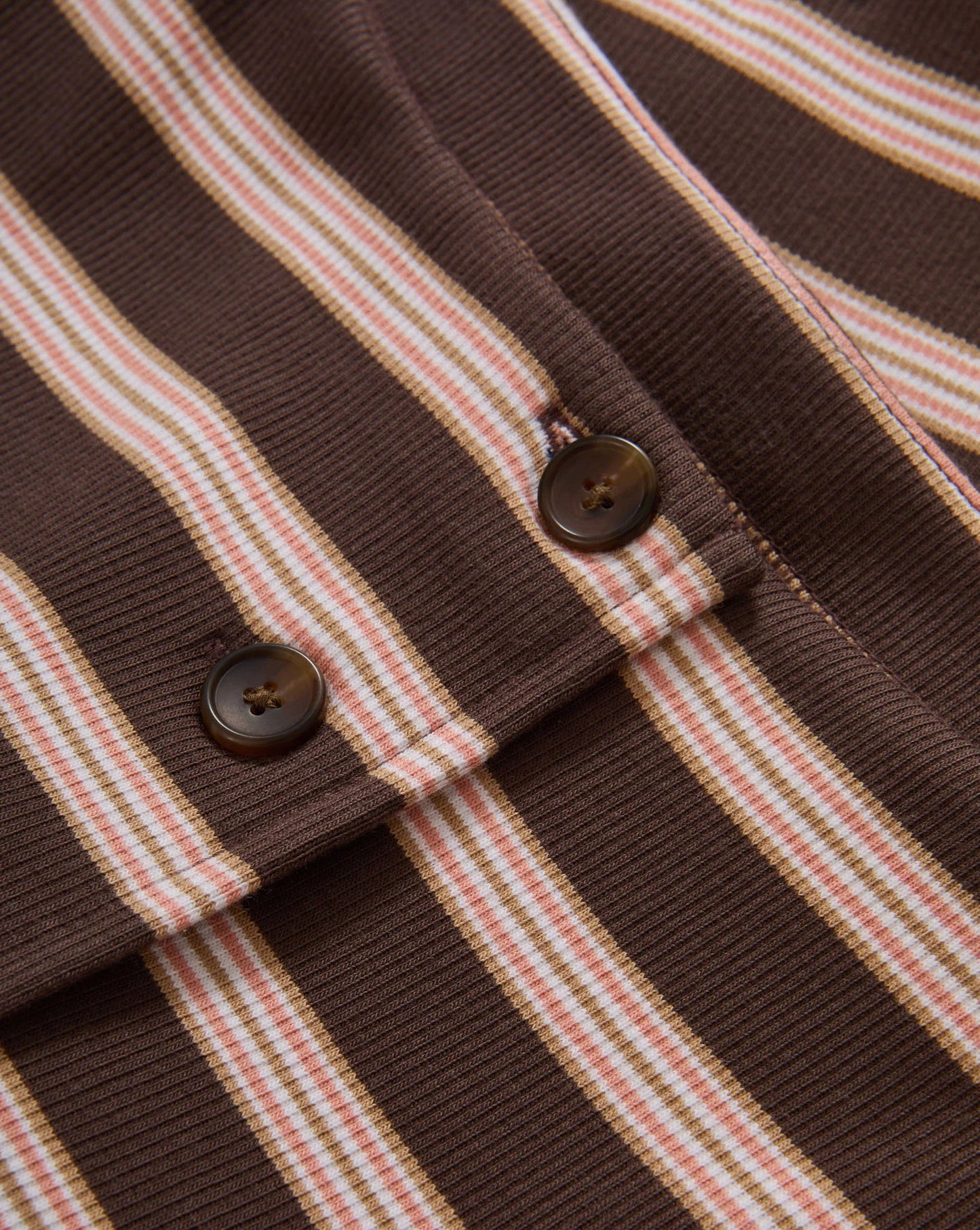 Veronica Beard Uma Vest in Brown Stripe