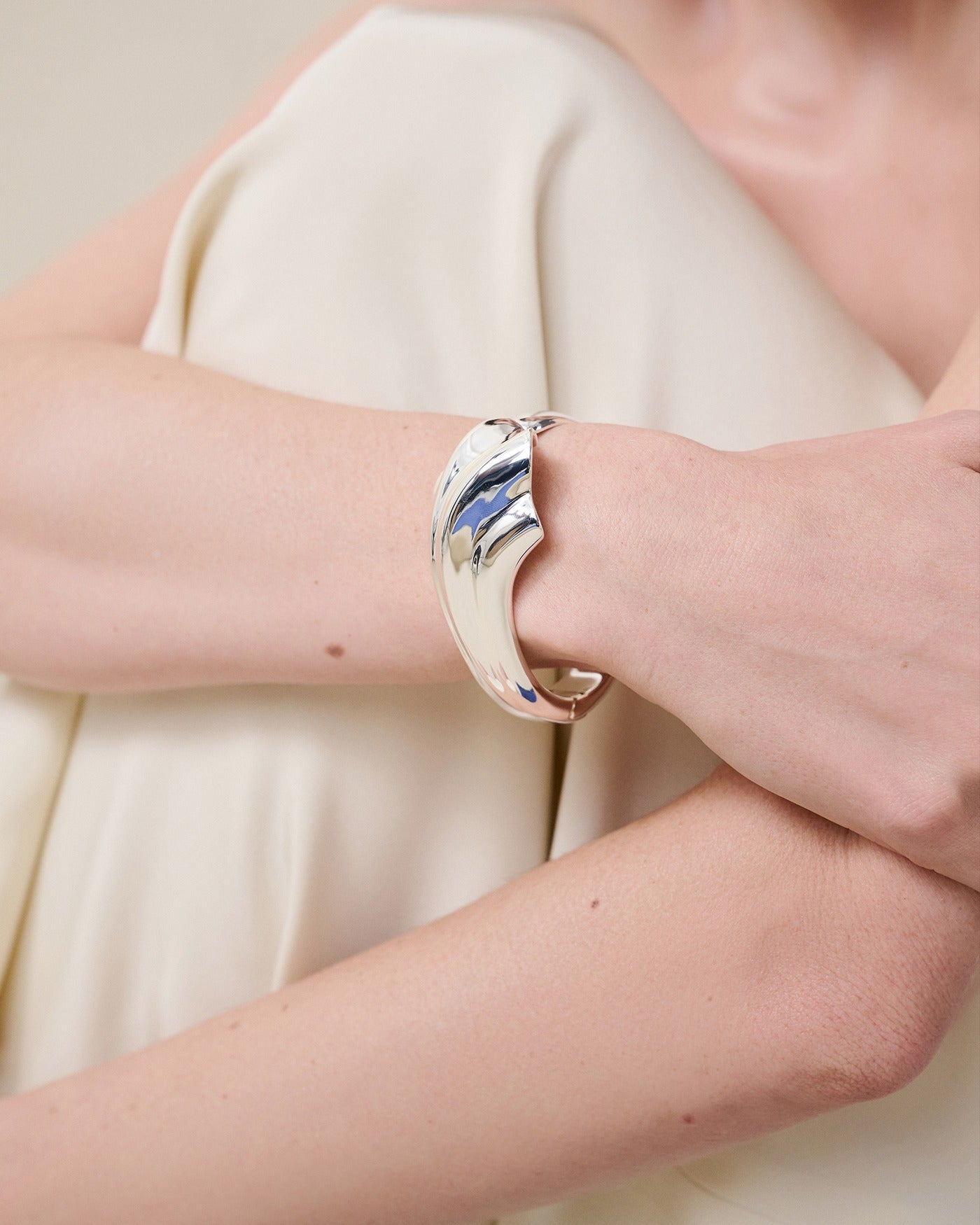 Jenny Bird Lydia Cuff in Silver