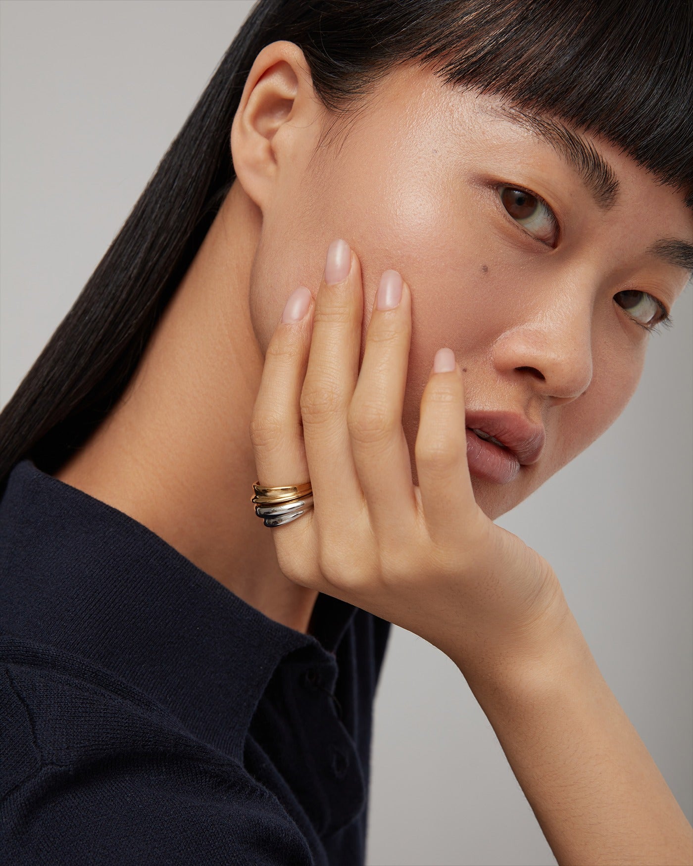 Jenny Bird Lennon Ring Set in Two-Tone