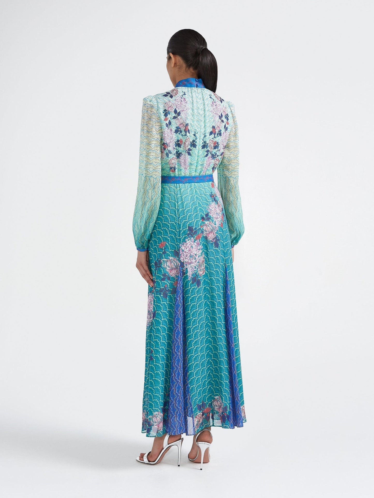 Saloni Jacqui-B Dress in Gradient Cloud