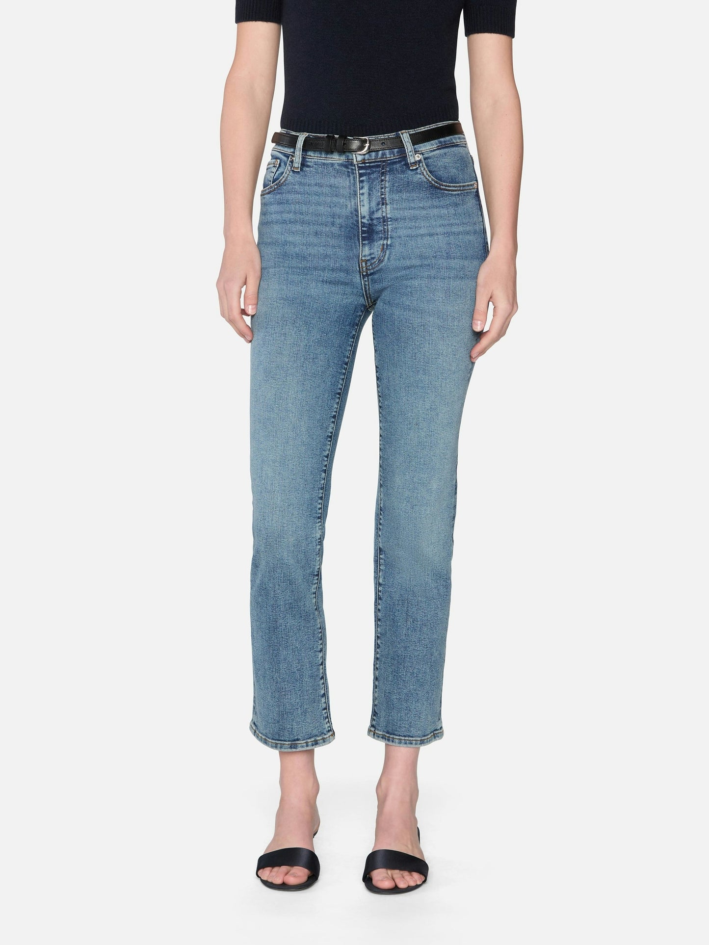 Frame Le Sleek Straight Jean in Vice